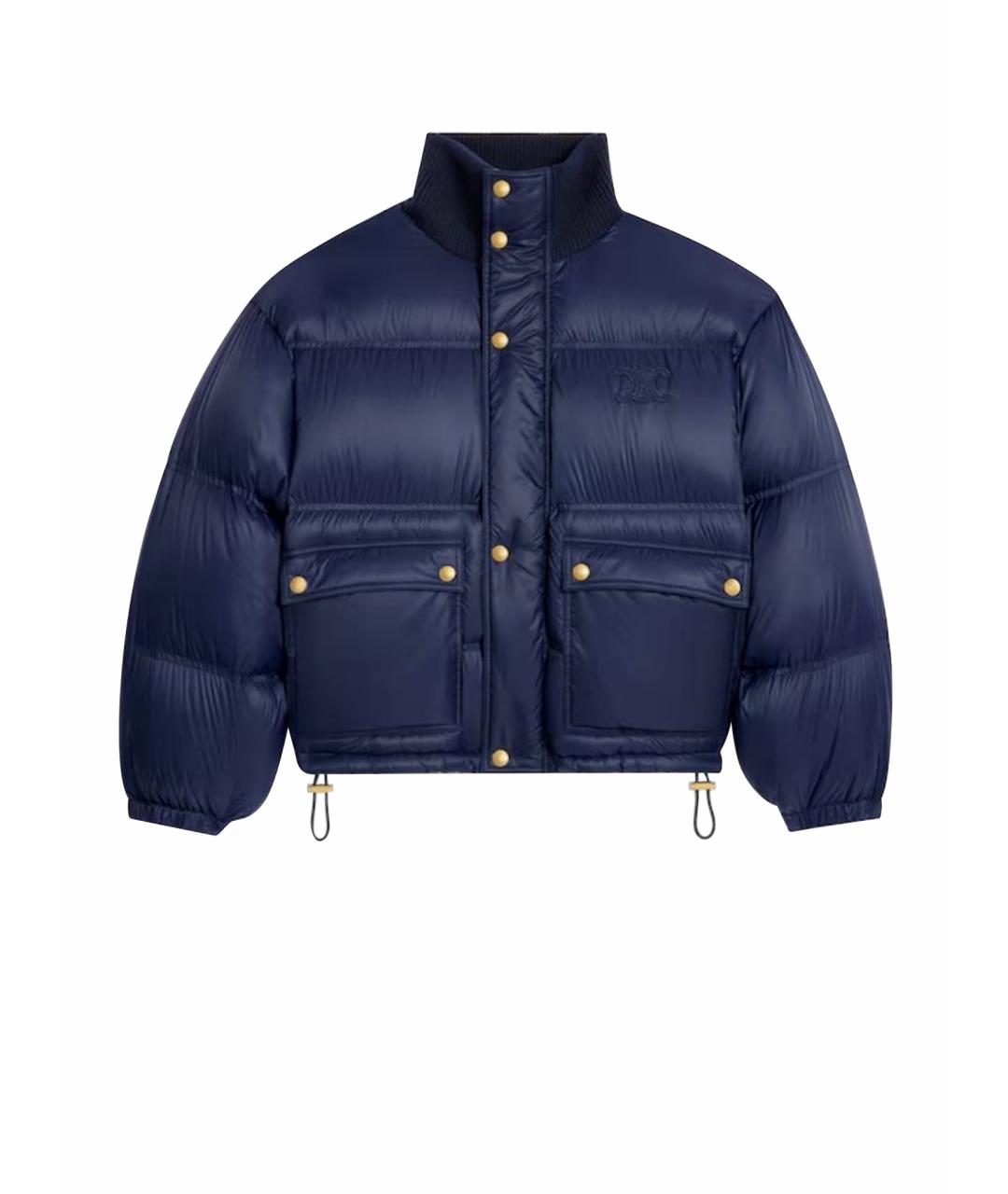 CELINE Темно-синий полиамидовый пуховик, фото 1