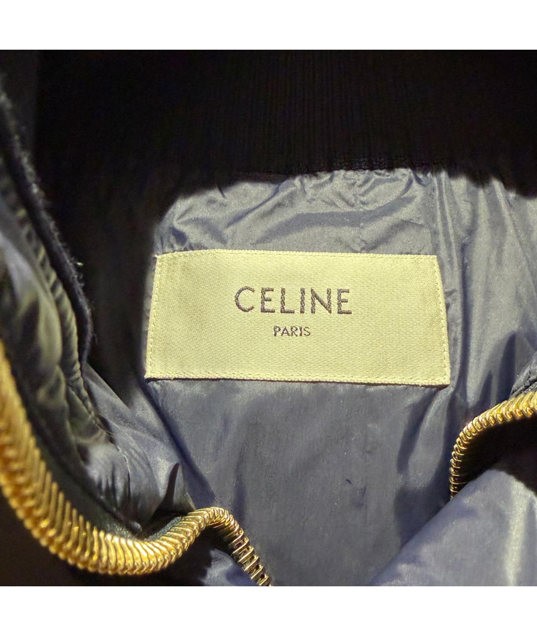 CELINE Темно-синий полиамидовый пуховик, фото 4