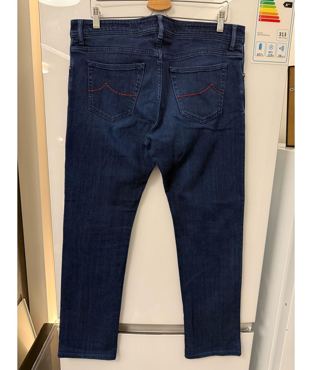 JACOB COHEN Синие хлопковые джинсы, фото 2