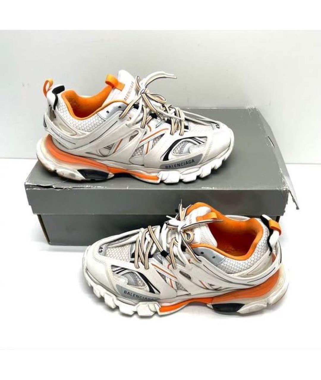 BALENCIAGA Белые текстильные низкие кроссовки / кеды, фото 6