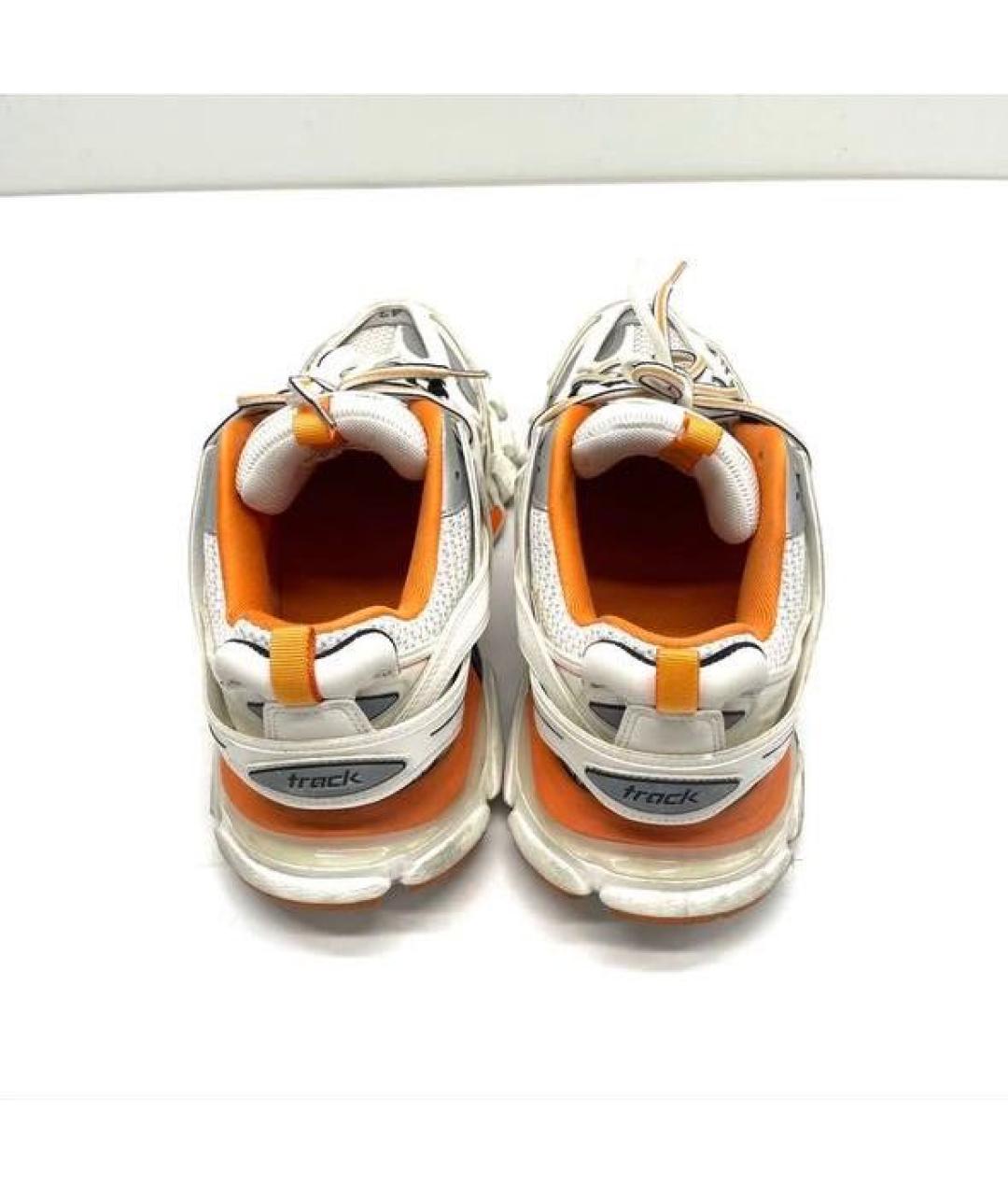 BALENCIAGA Белые текстильные низкие кроссовки / кеды, фото 2