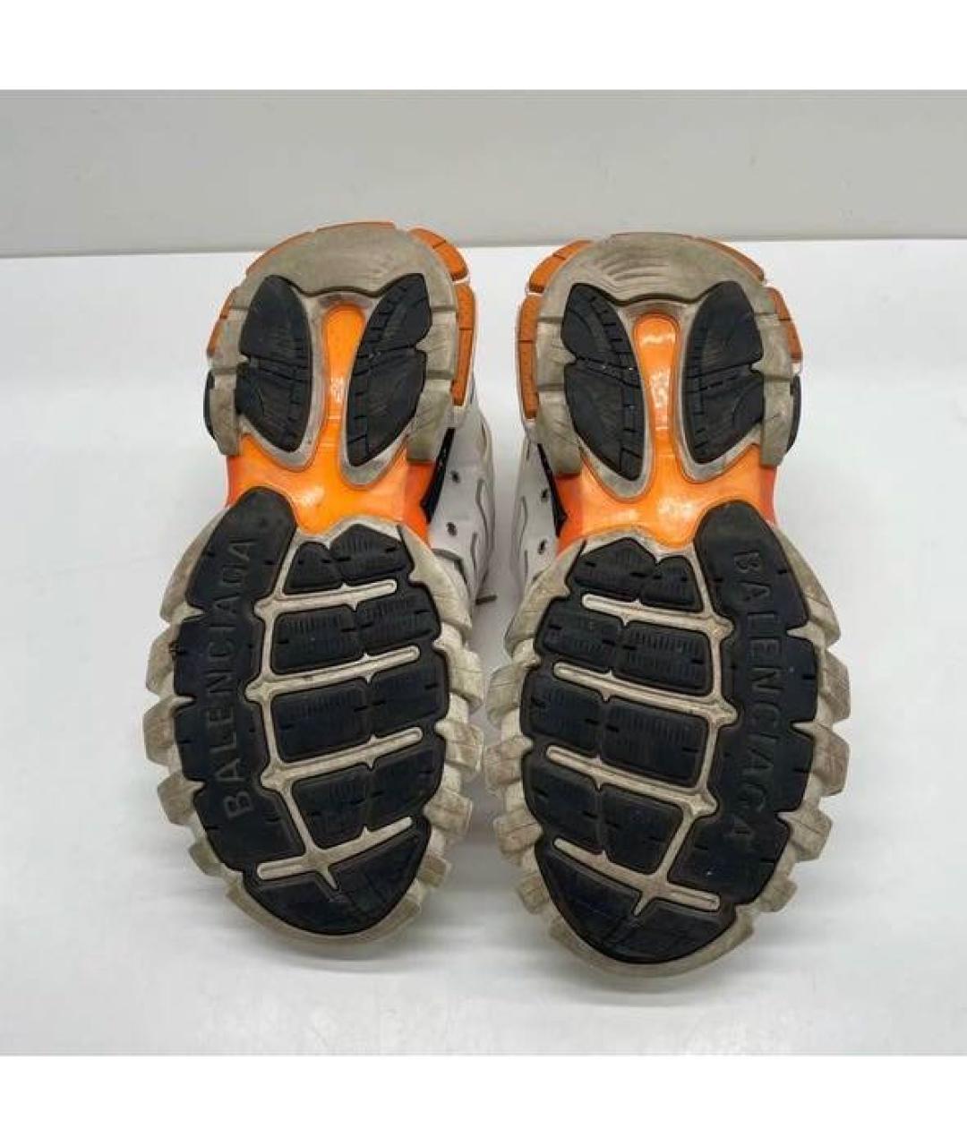 BALENCIAGA Белые текстильные низкие кроссовки / кеды, фото 3