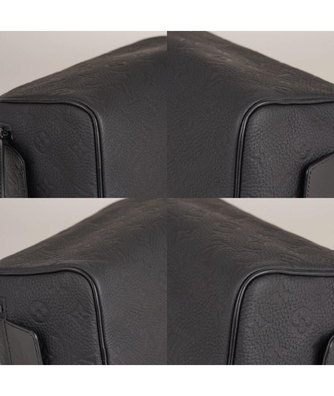 LOUIS VUITTON Черная кожаная косметичка, фото 8