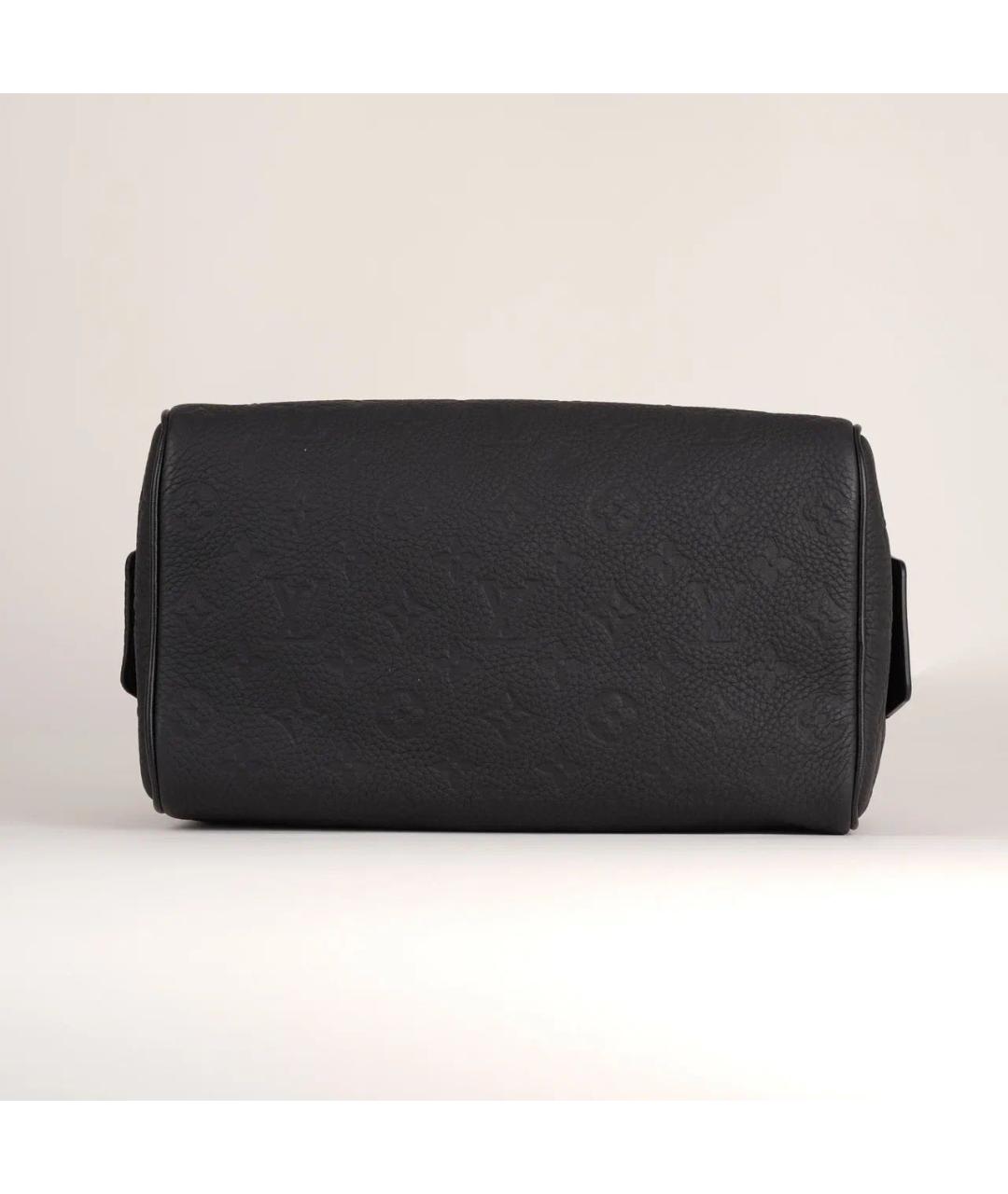 LOUIS VUITTON Черная кожаная косметичка, фото 6