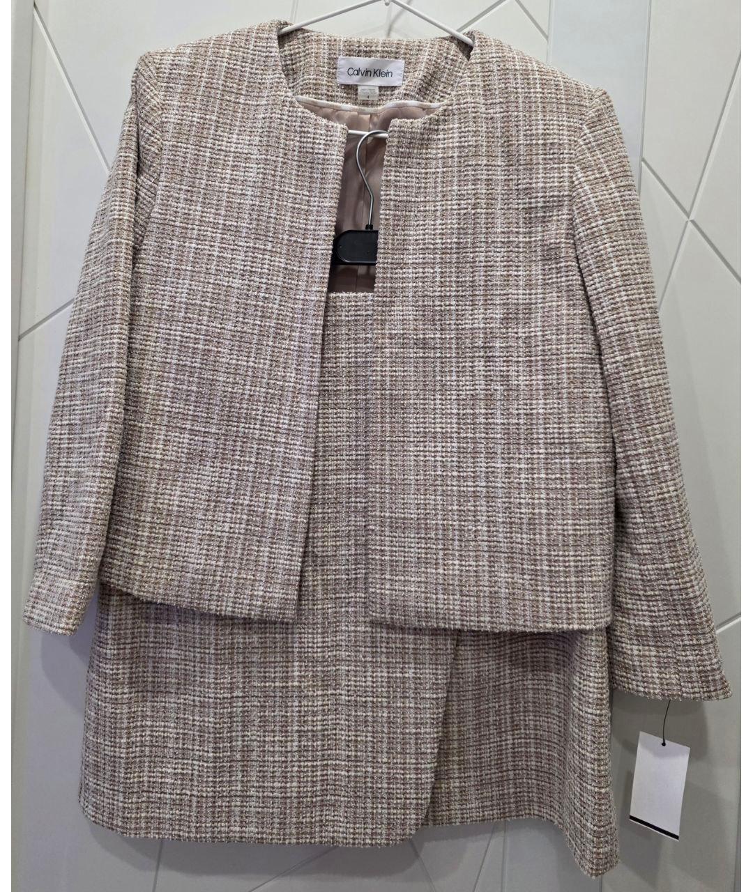 CALVIN KLEIN Розовый полиэстеровый костюм с юбками, фото 8