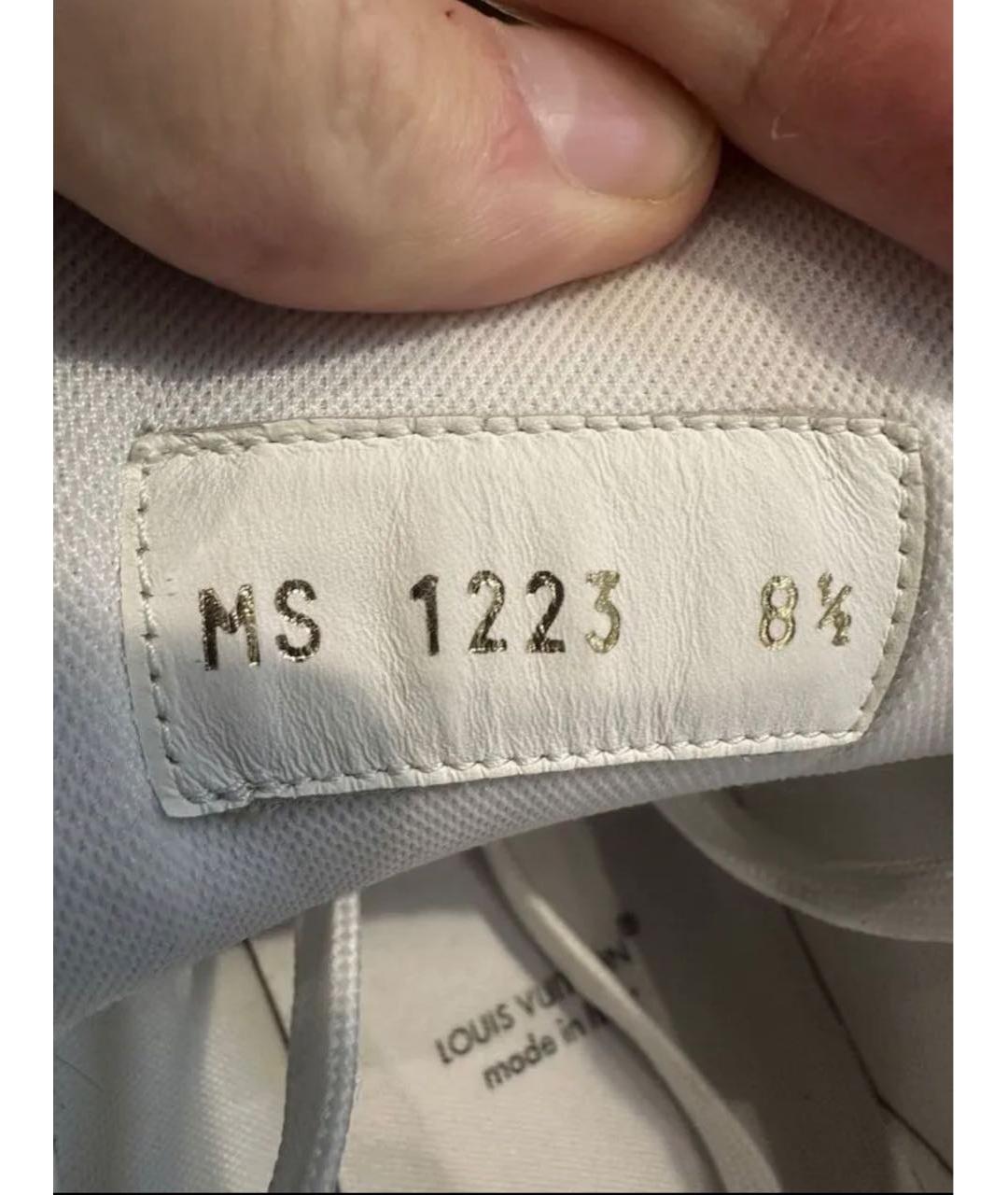 LOUIS VUITTON Белые низкие кроссовки / кеды, фото 5