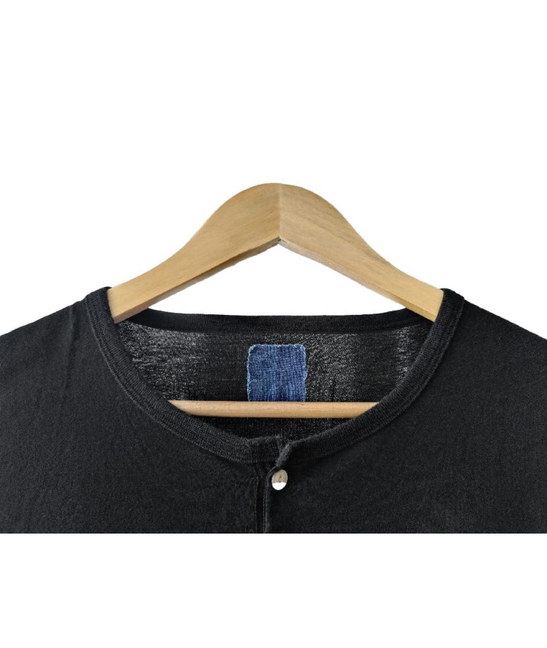 VISVIM Черная хлопковая футболка, фото 3