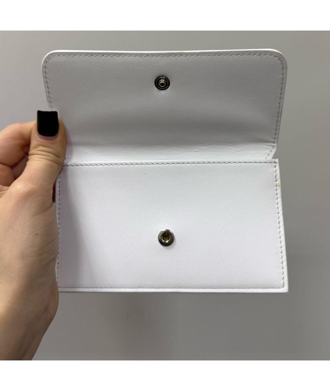 DSQUARED2 Белый кожаный кардхолдер, фото 5