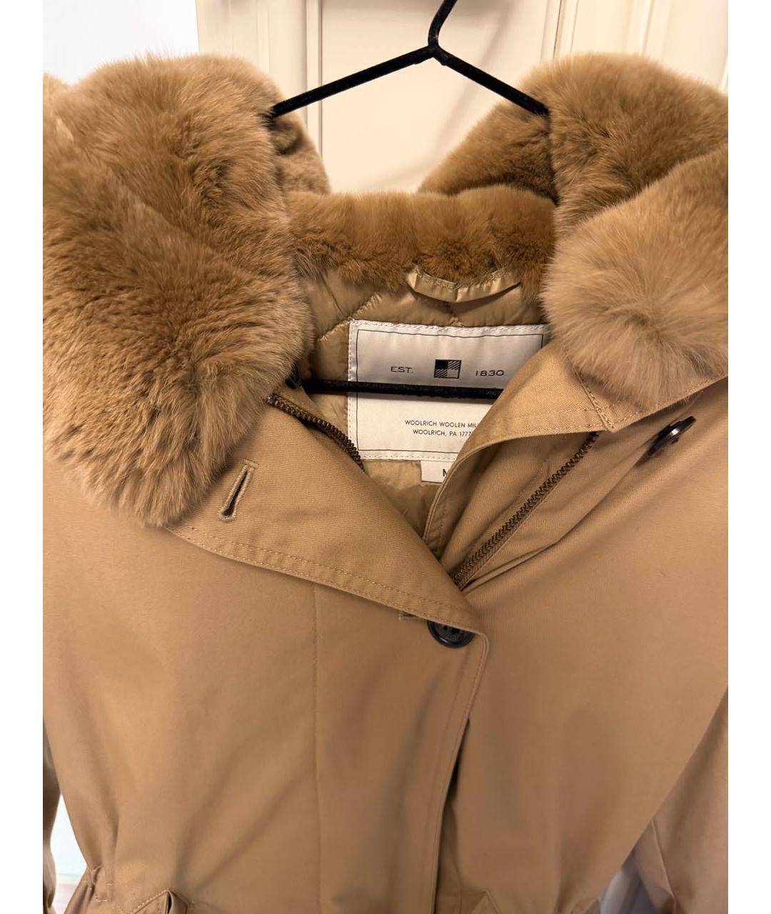 WOOLRICH Бежевая хлопковая парка, фото 3