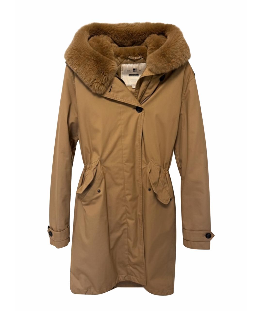 WOOLRICH Бежевая хлопковая парка, фото 1