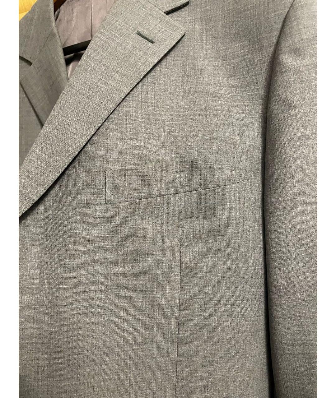 ERMENEGILDO ZEGNA XXX Серый шерстяной пиджак, фото 4