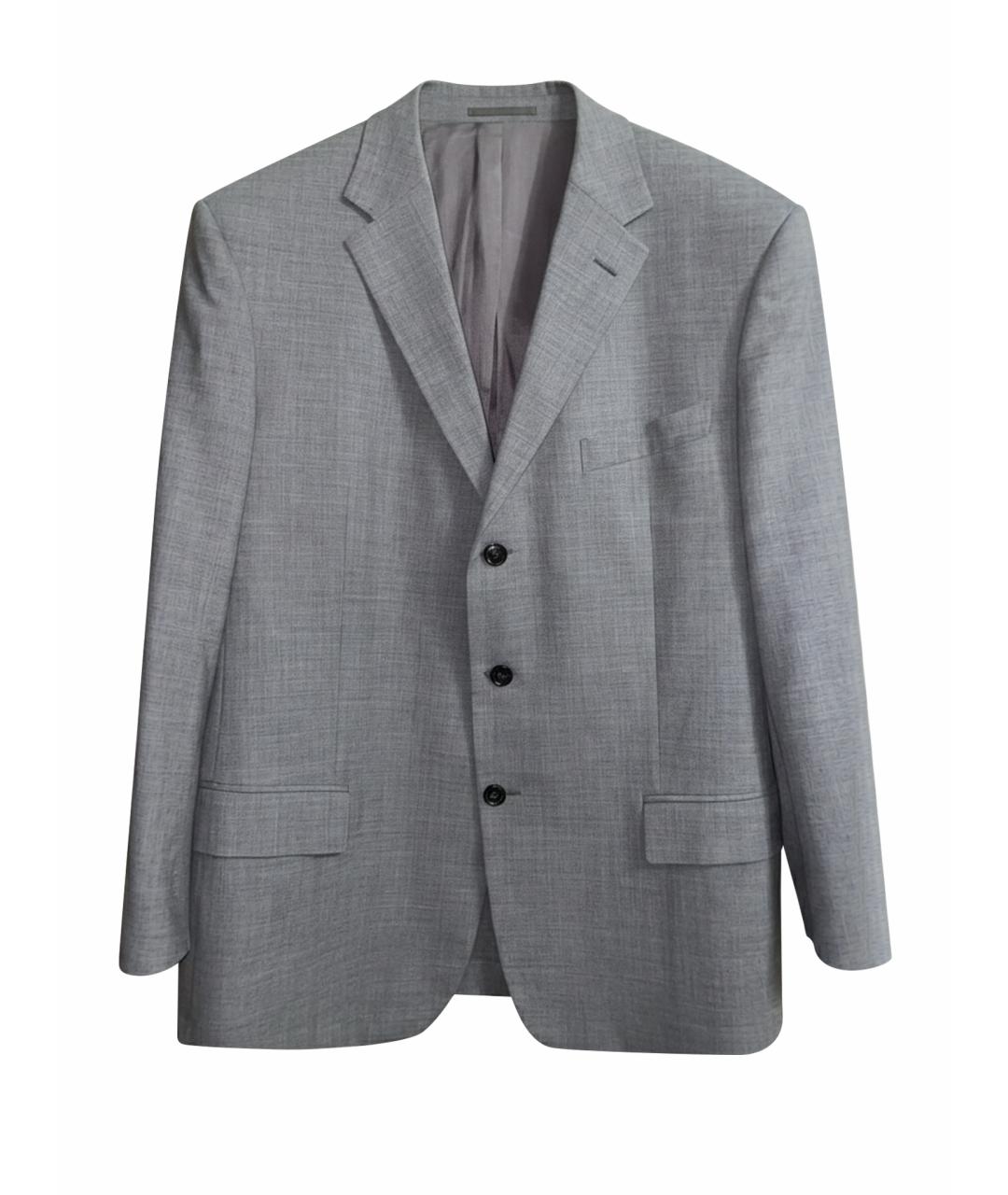 ERMENEGILDO ZEGNA XXX Серый шерстяной пиджак, фото 1