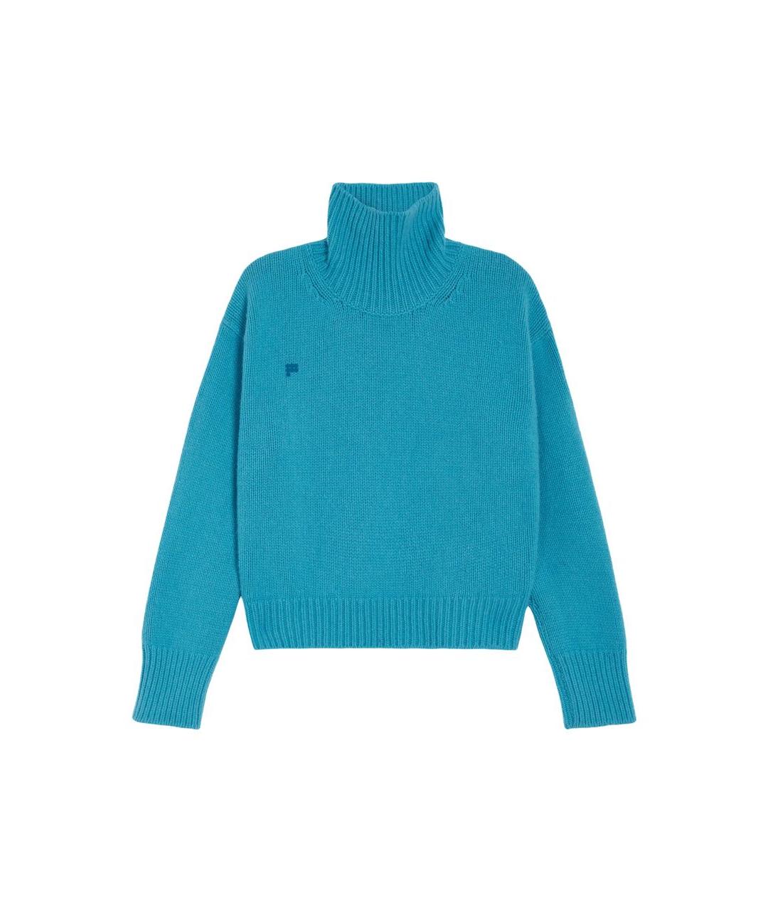 THE PANGAIA Голубой кашемировый джемпер / свитер, фото 6