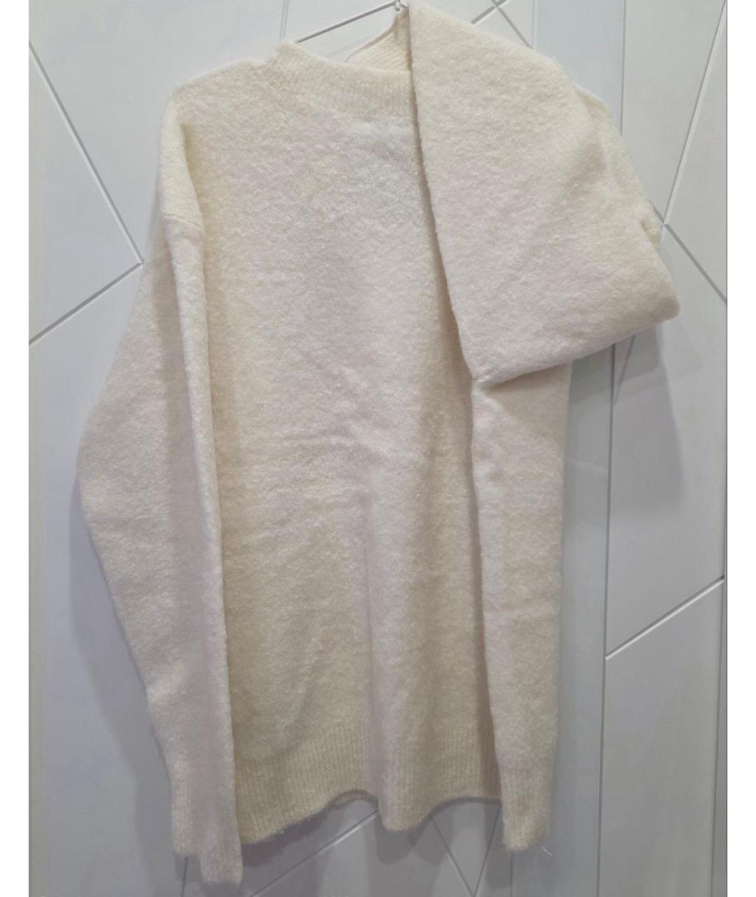 CALVIN KLEIN Бежевый шерстяной джемпер / свитер, фото 2