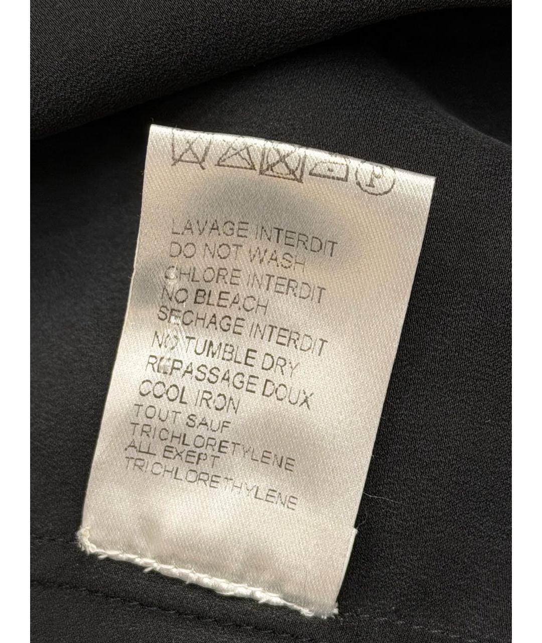 BALMAIN Черная шелковая блузы, фото 6
