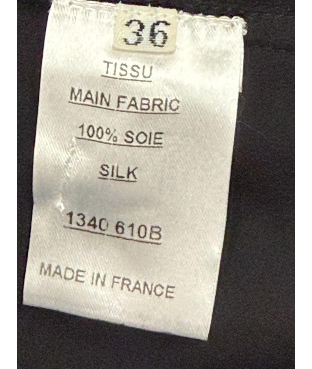 BALMAIN Черная шелковая блузы, фото 5