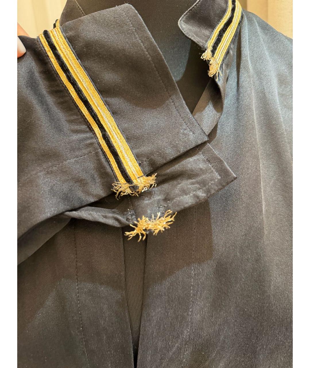 BALMAIN Черная шелковая блузы, фото 7