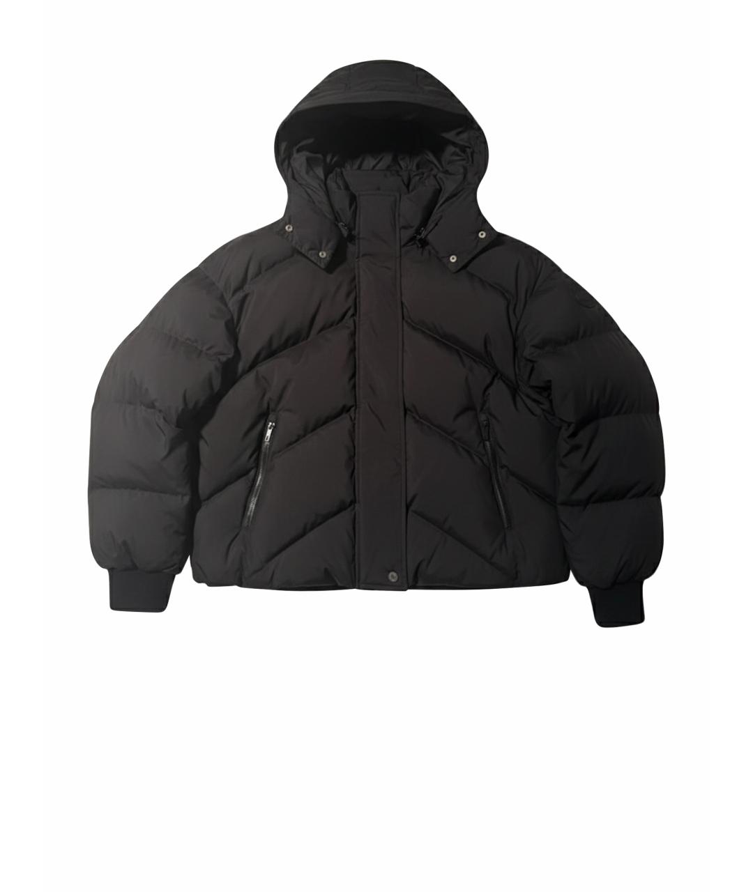 HERMES Черный полиэстеровый пуховик, фото 1