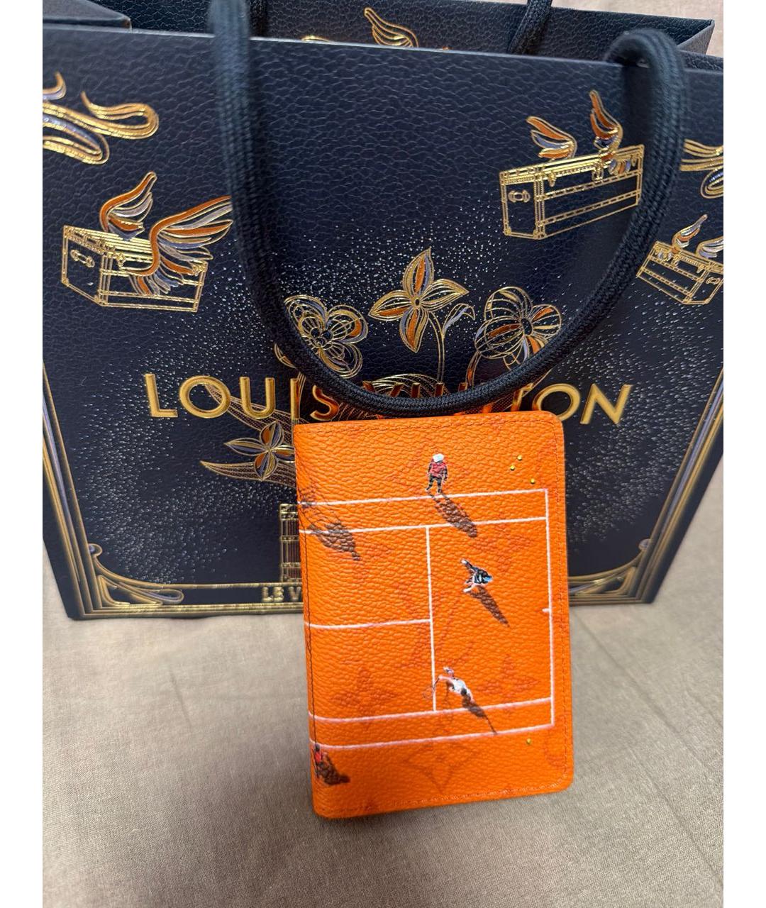 LOUIS VUITTON Оранжевый кардхолдер, фото 5
