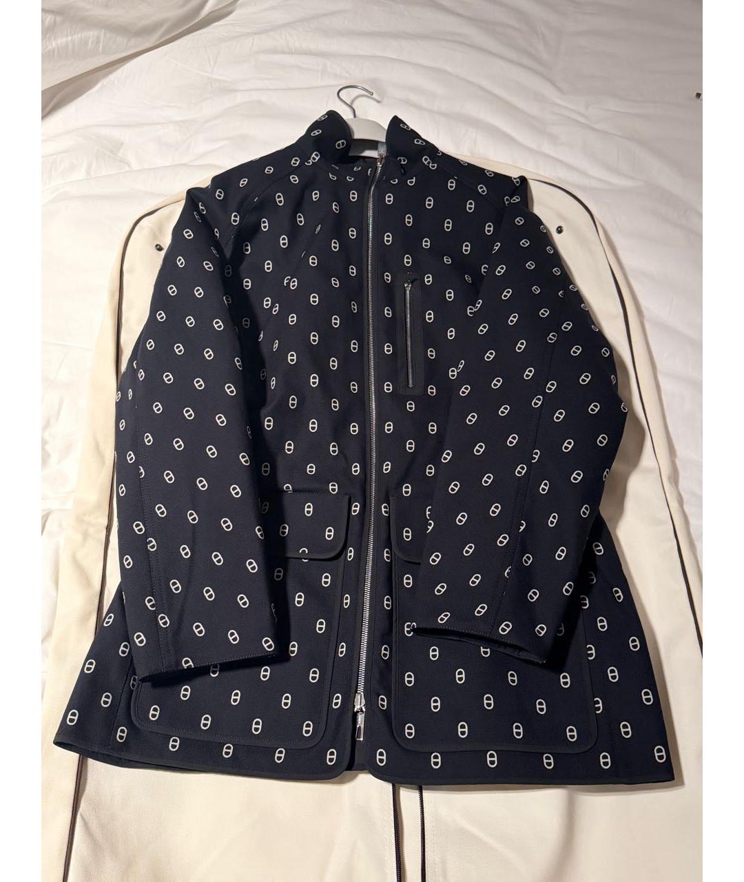 HERMES Черная деним куртка, фото 4