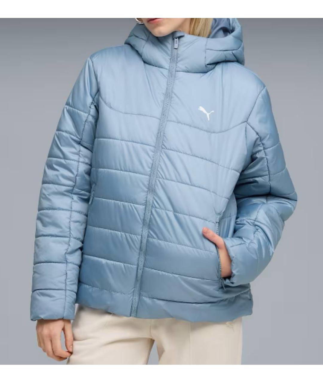 PUMA Голубой полиэстеровый пуховик, фото 6