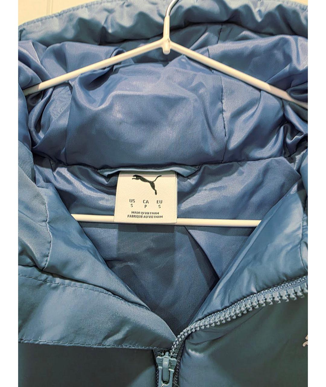 PUMA Голубой полиэстеровый пуховик, фото 3