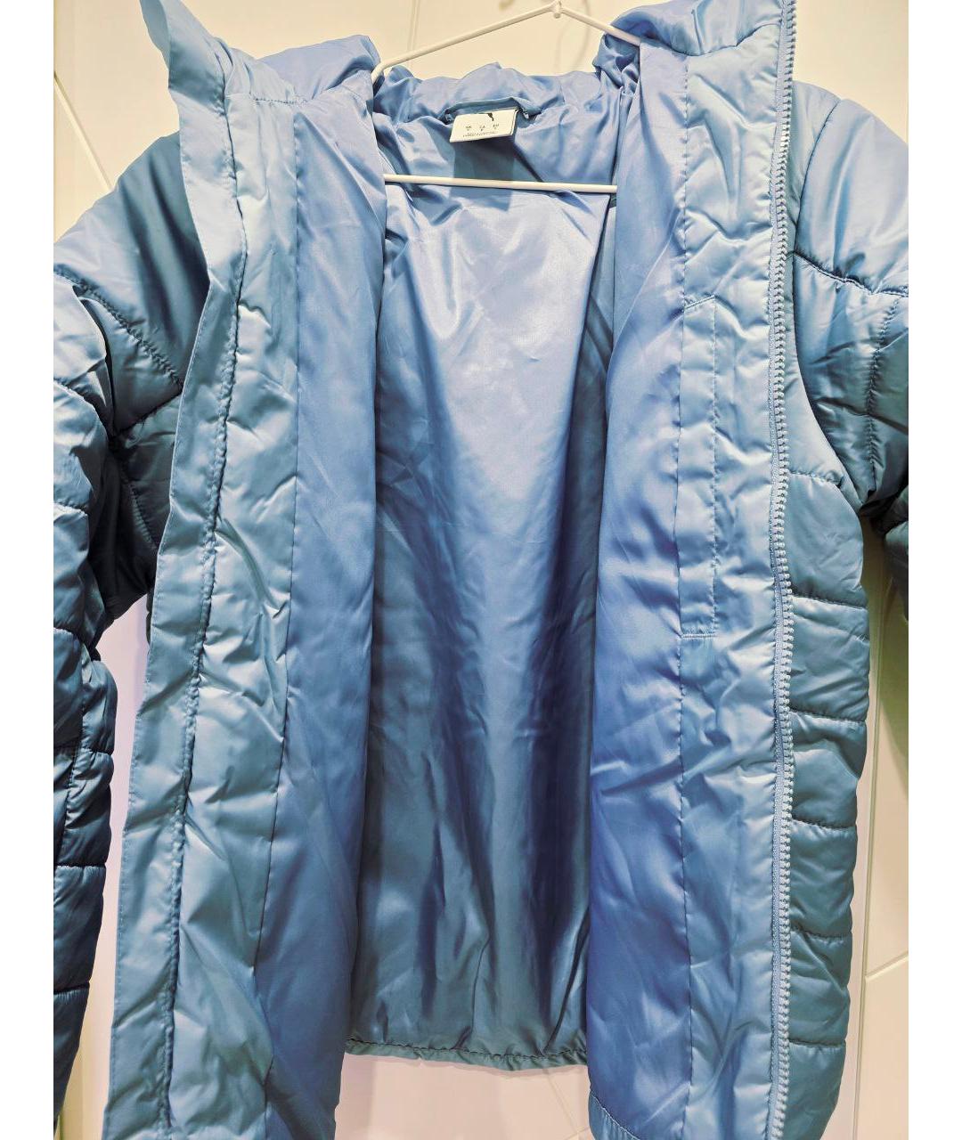 PUMA Голубой полиэстеровый пуховик, фото 5