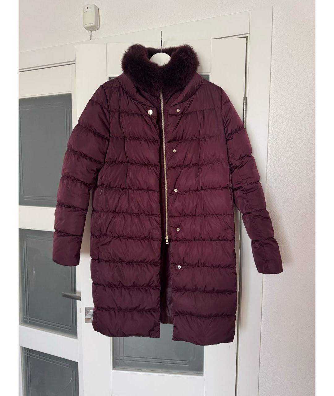 HERNO Бордовый пуховик, фото 8