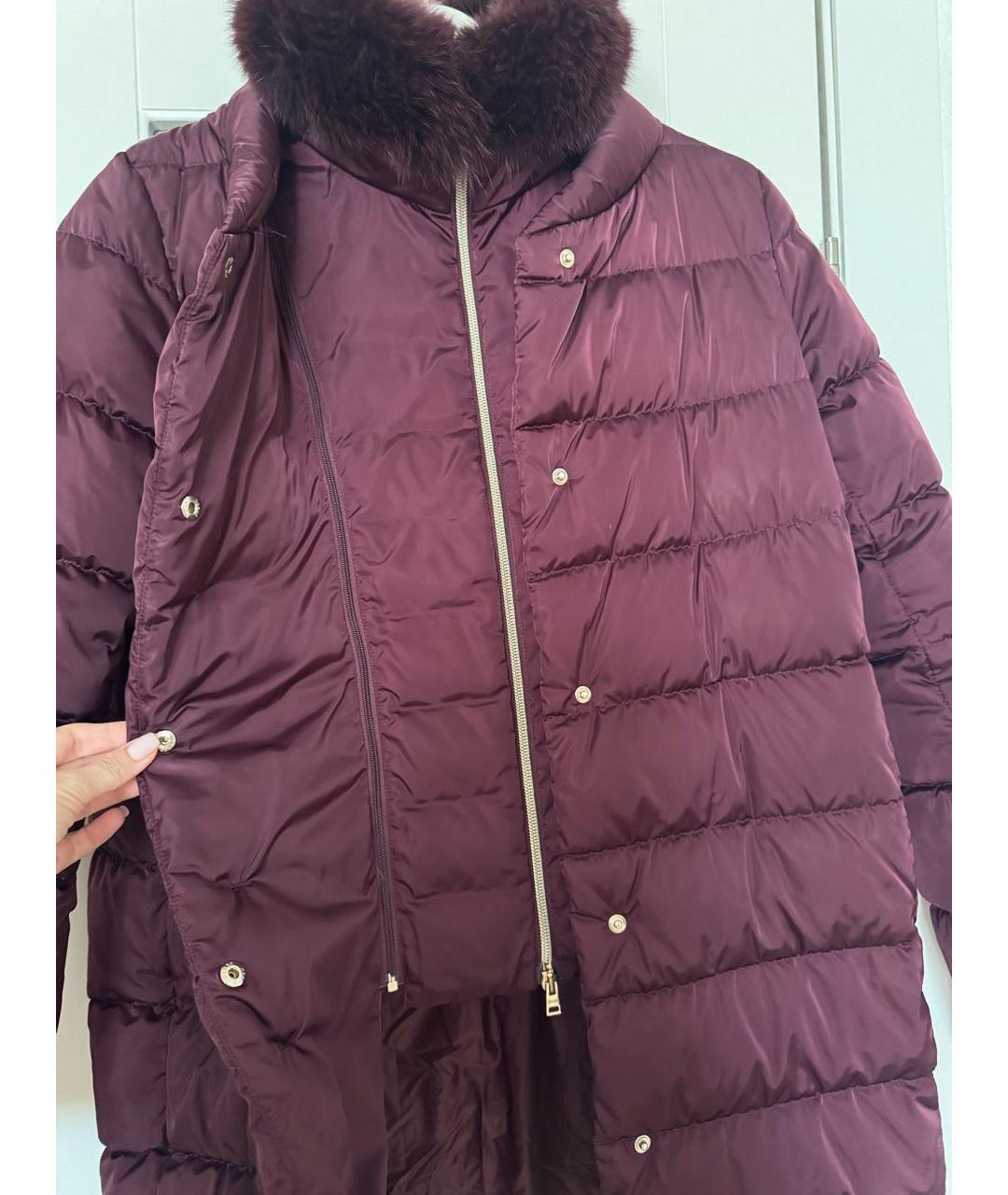 HERNO Бордовый пуховик, фото 3