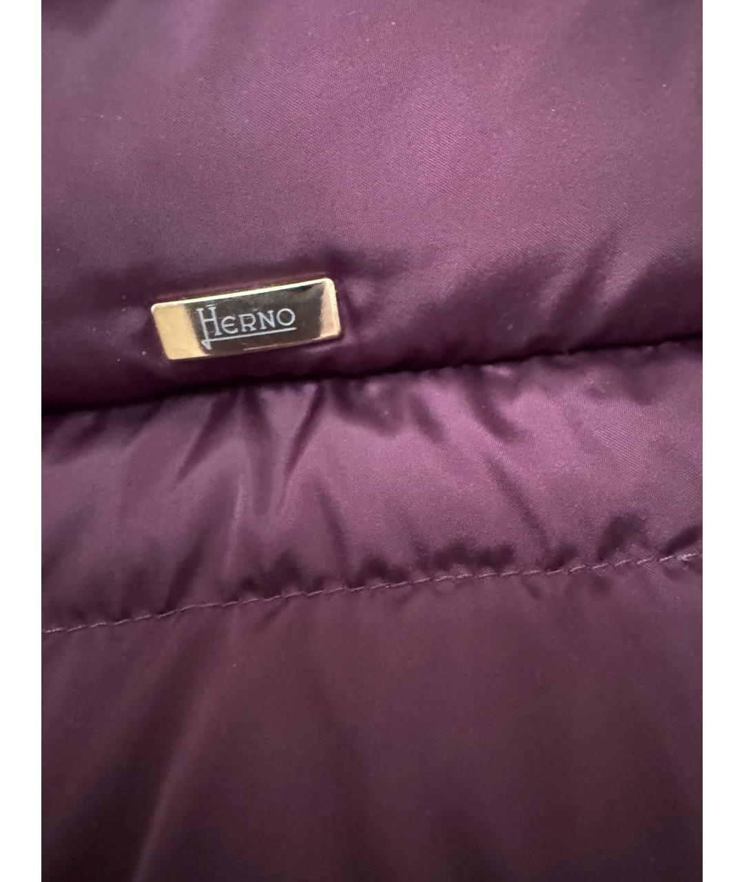 HERNO Бордовый пуховик, фото 5