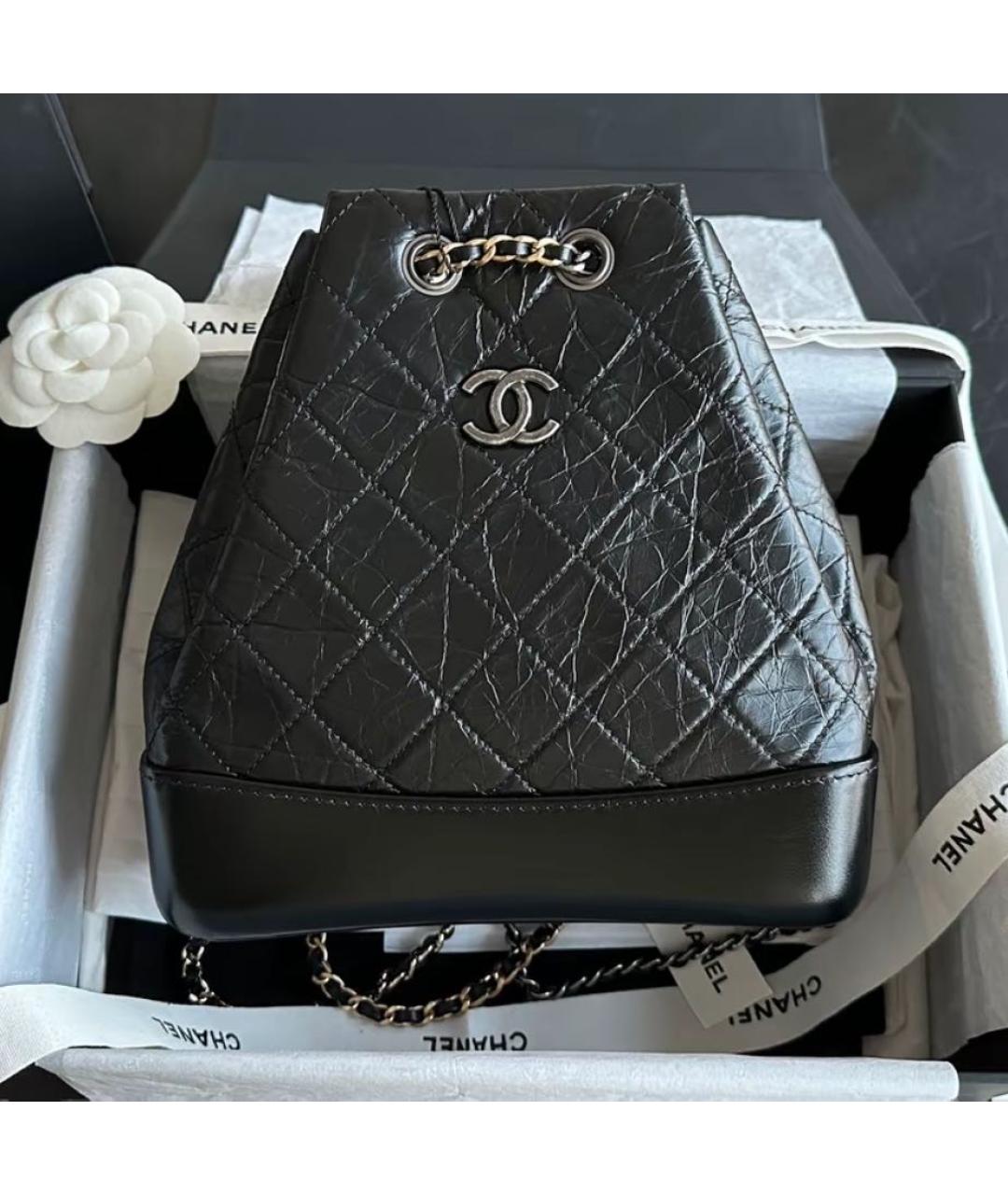 CHANEL Черный кожаный рюкзак, фото 2
