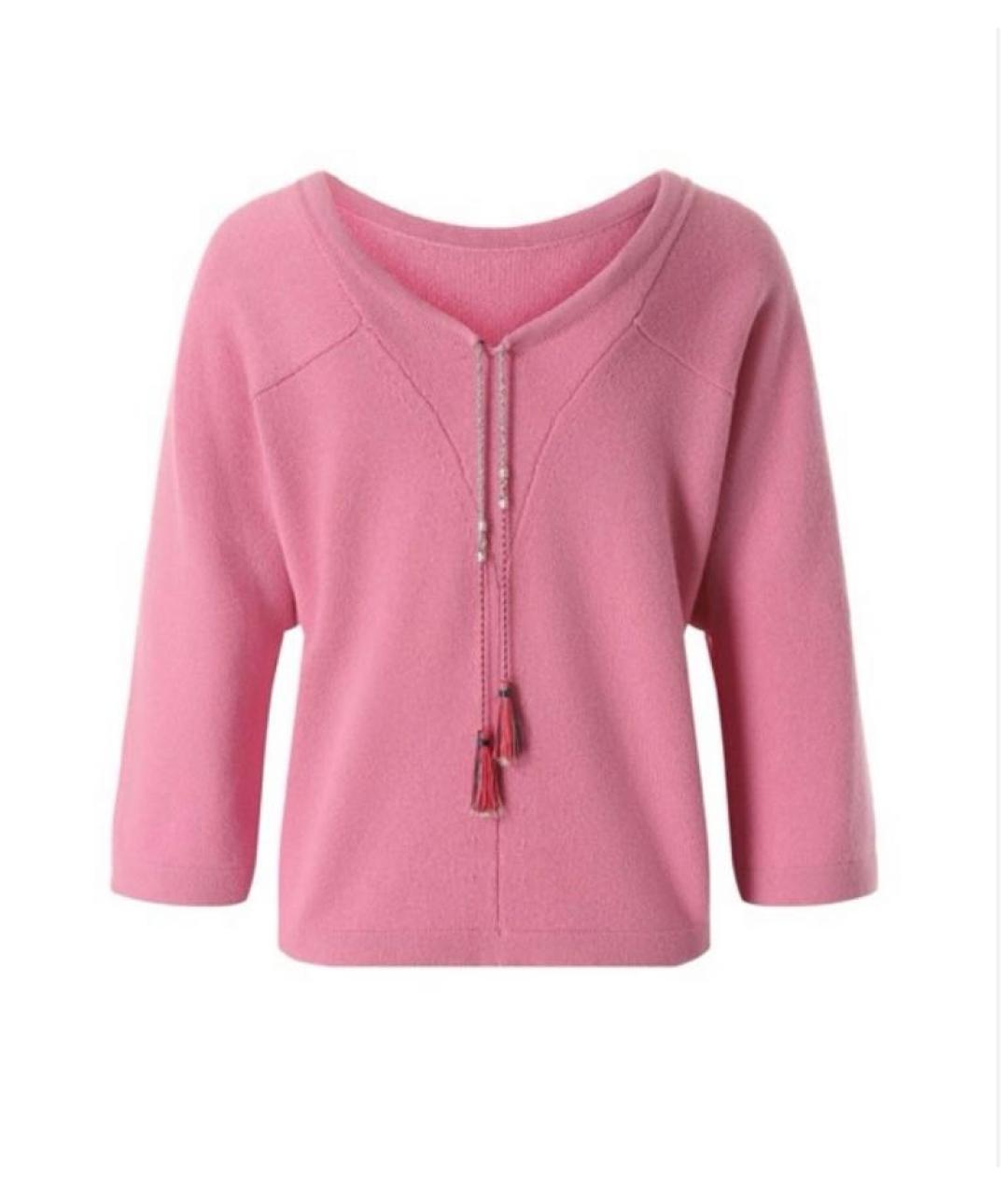 CHANEL Розовый кашемировый джемпер / свитер, фото 8