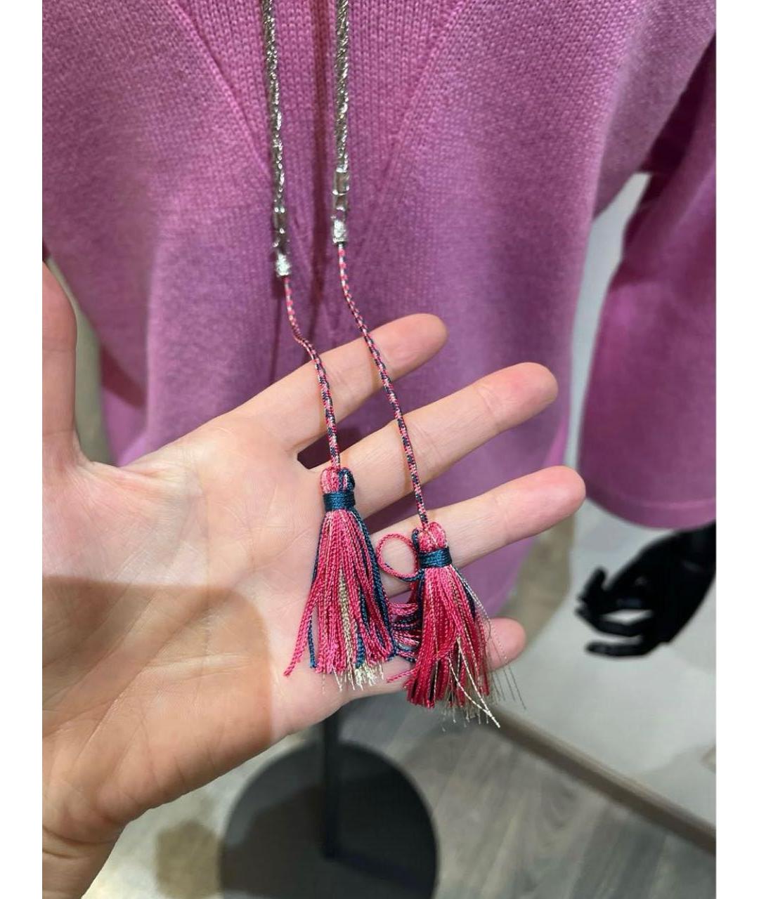 CHANEL Розовый кашемировый джемпер / свитер, фото 5