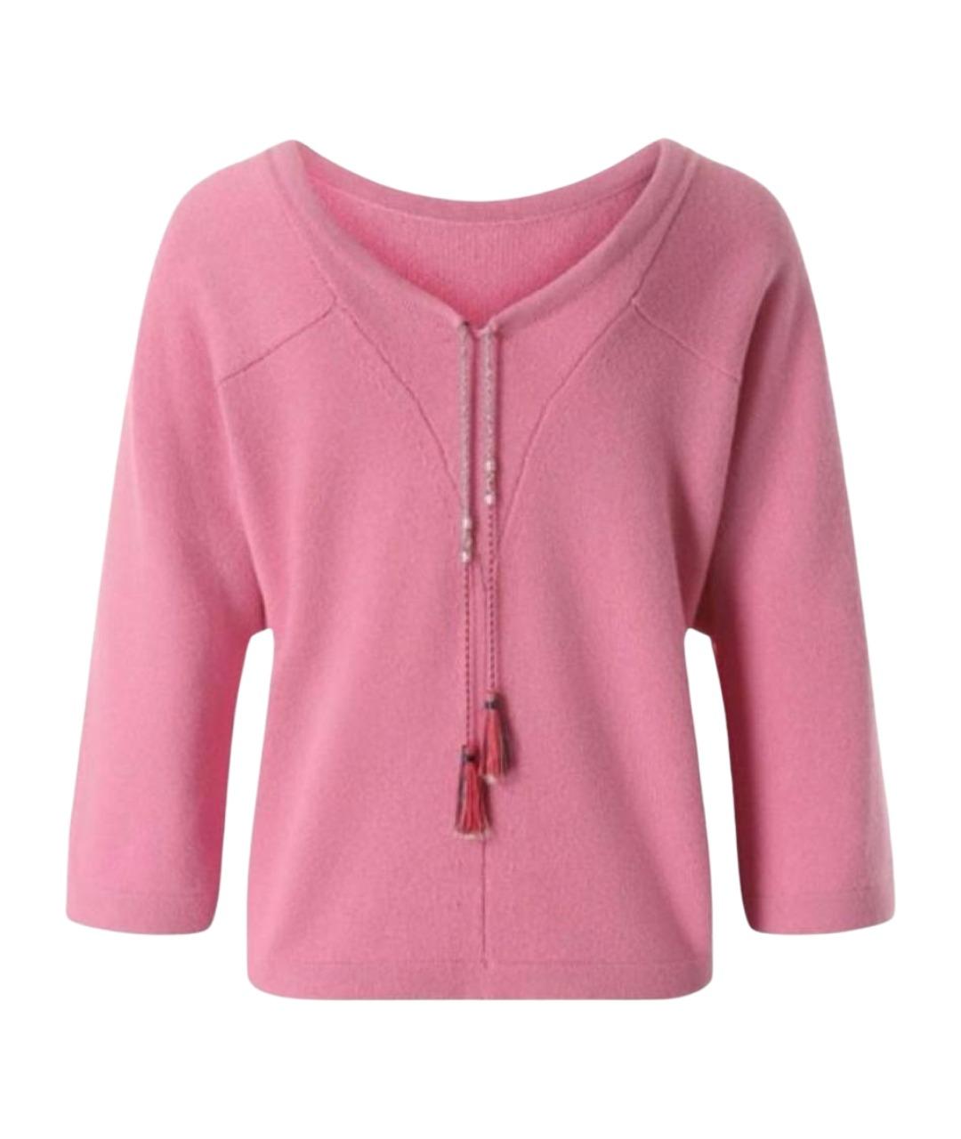 CHANEL Розовый кашемировый джемпер / свитер, фото 1