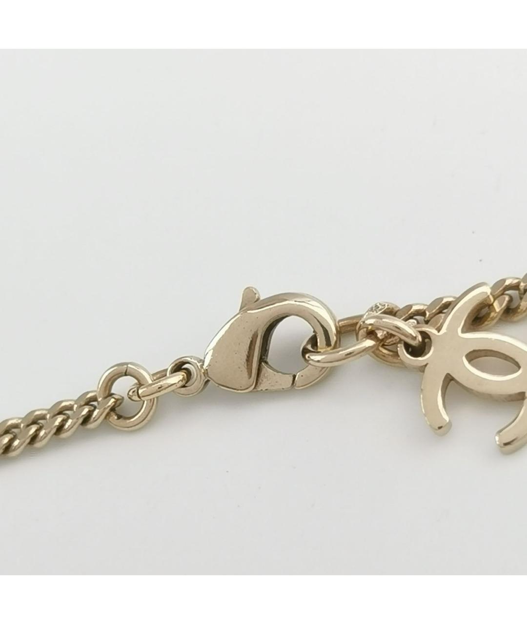 CHANEL Золотая металлическая подвеска, фото 4