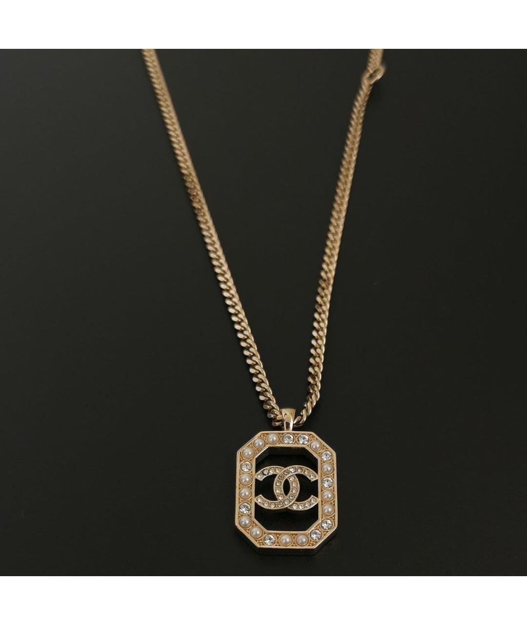 CHANEL Золотая металлическая подвеска, фото 3