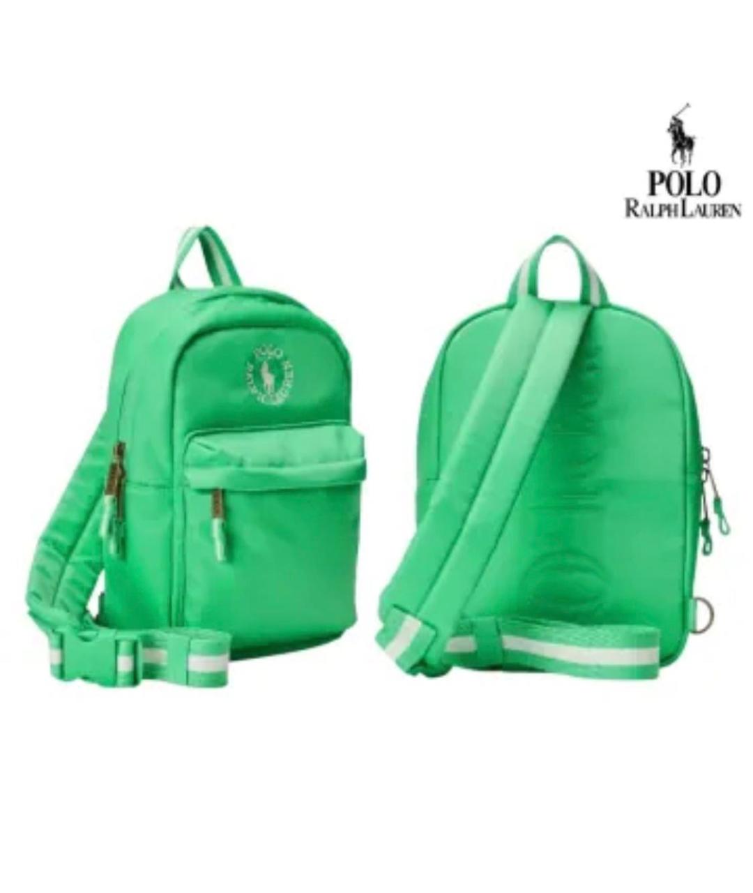 POLO RALPH LAUREN Зеленый тканевый рюкзак, фото 6