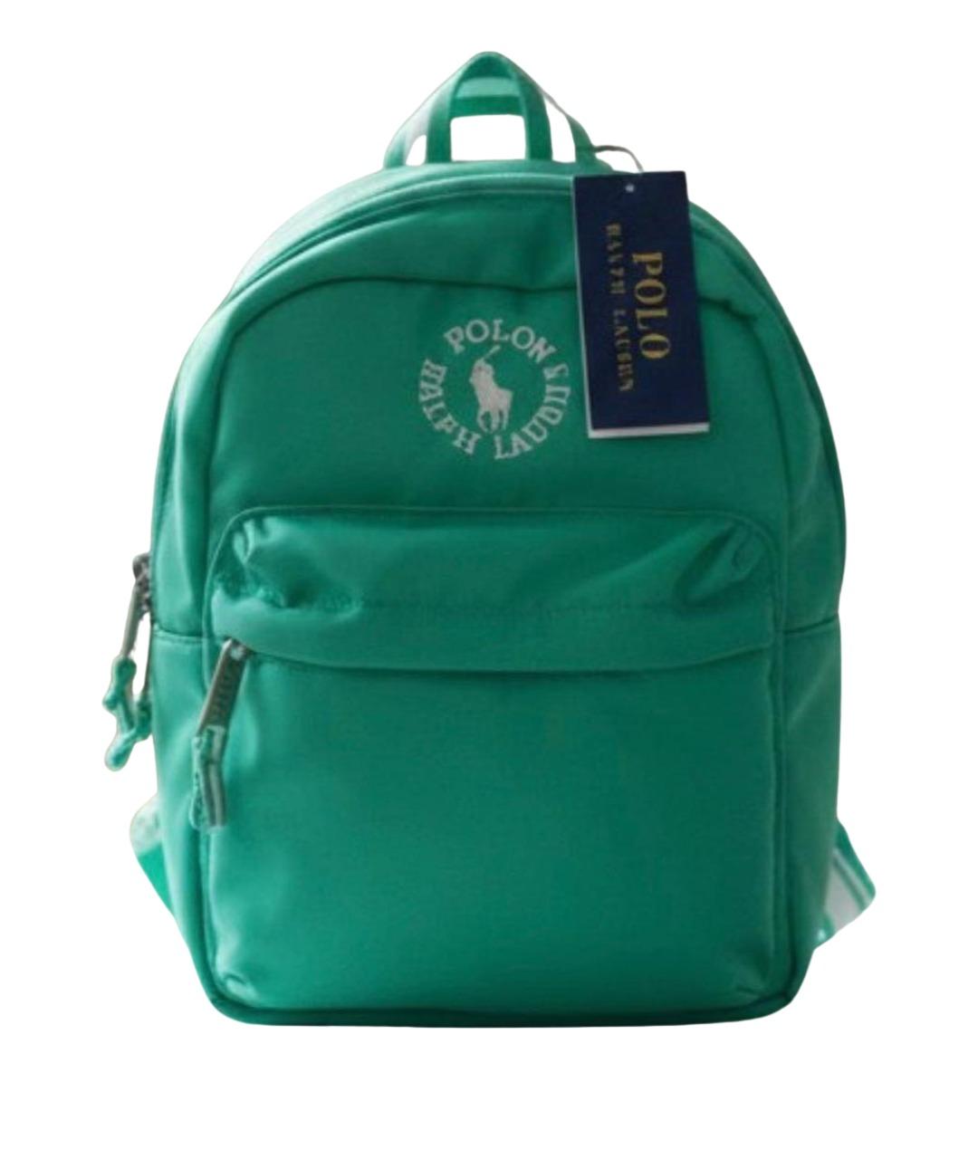 POLO RALPH LAUREN Зеленый тканевый рюкзак, фото 1