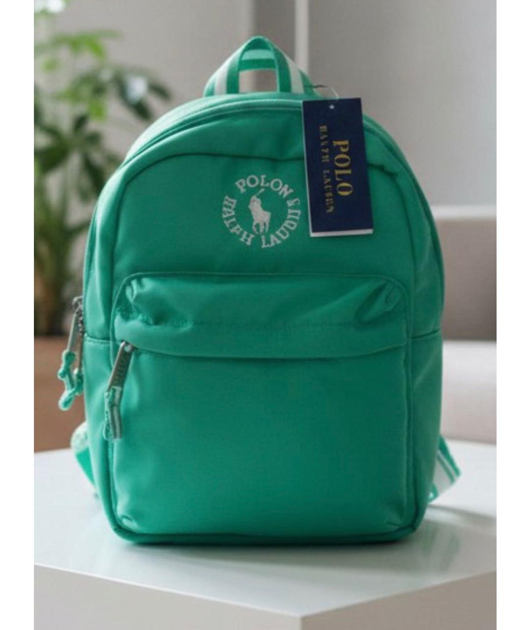 POLO RALPH LAUREN Зеленый тканевый рюкзак, фото 8