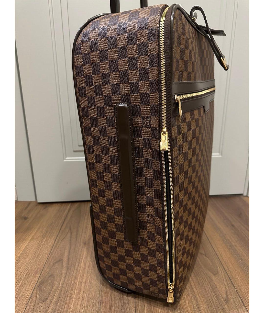 LOUIS VUITTON Коричневый чемодан, фото 2