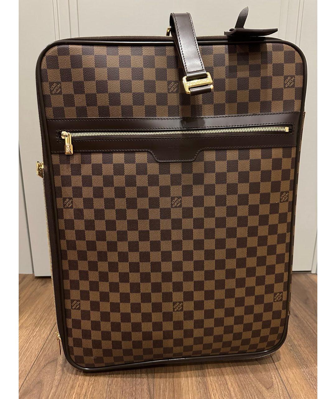 LOUIS VUITTON Коричневый чемодан, фото 5