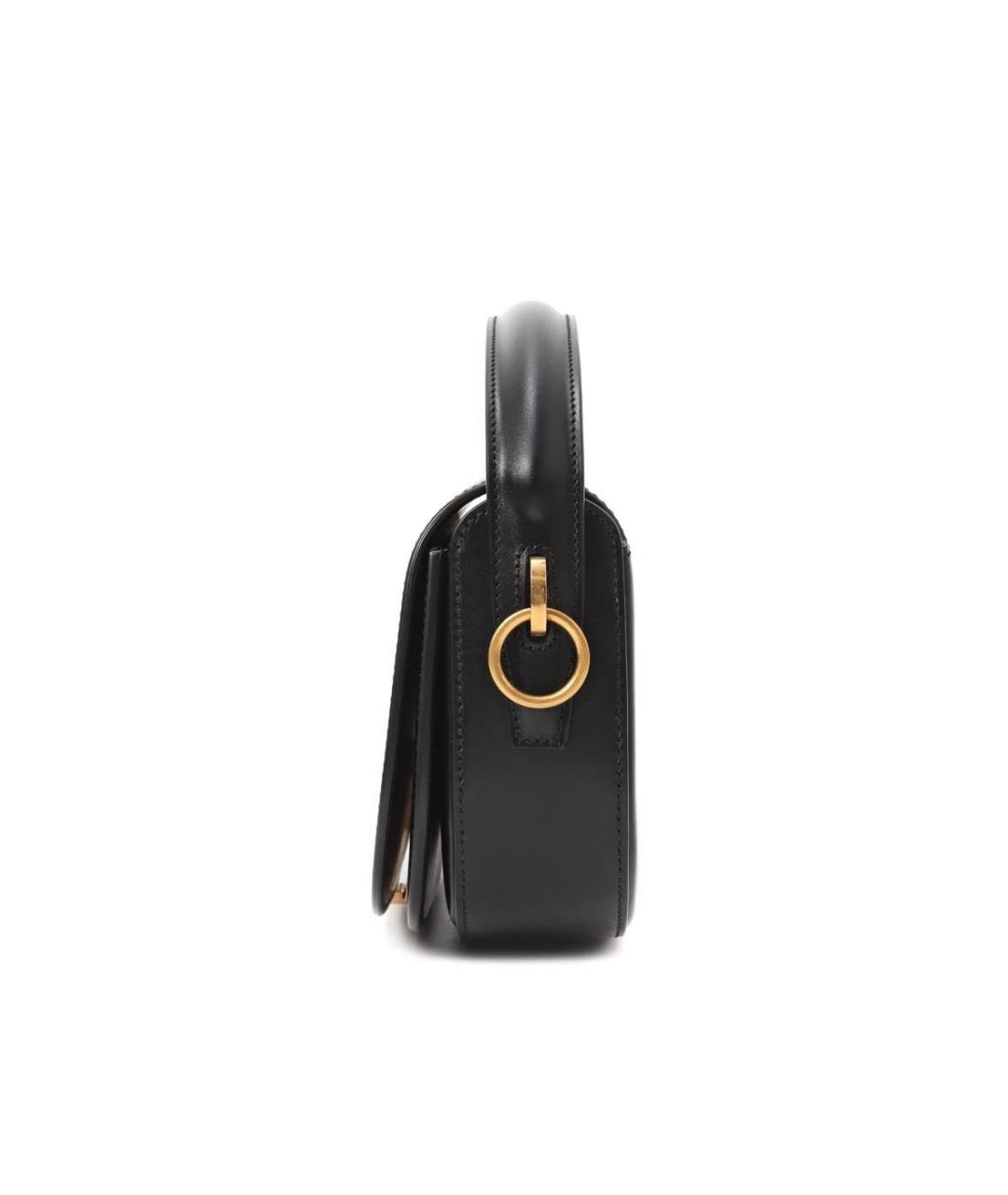 SAINT LAURENT Черная кожаная сумка через плечо, фото 2