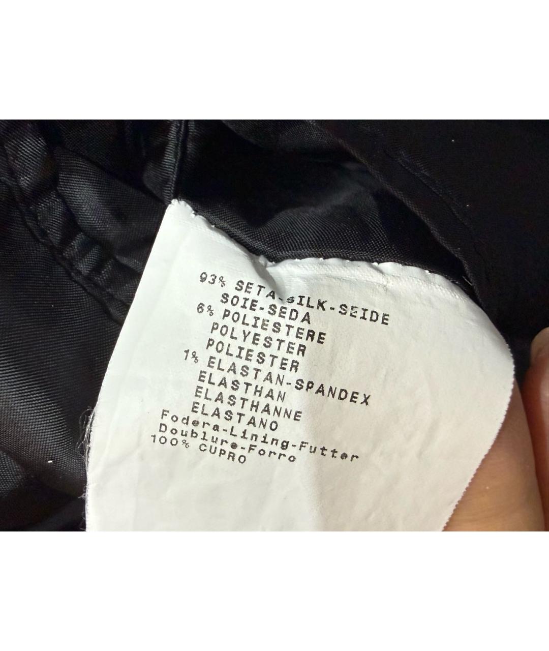 EMPORIO ARMANI Черный шелковый пиджак, фото 4
