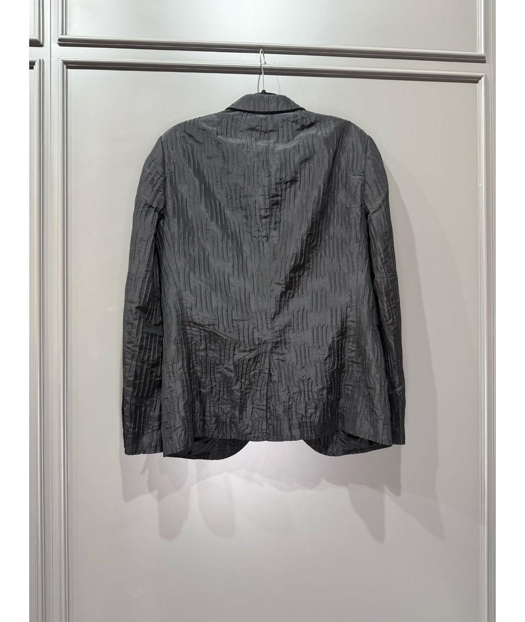 EMPORIO ARMANI Черный шелковый пиджак, фото 2