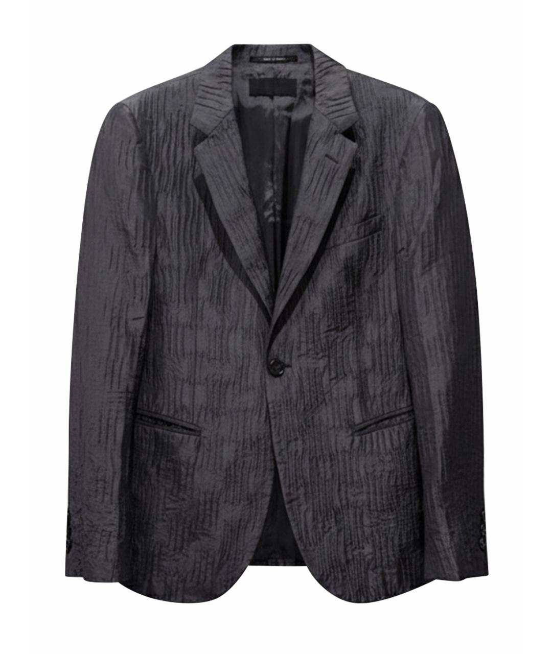 EMPORIO ARMANI Черный шелковый пиджак, фото 6