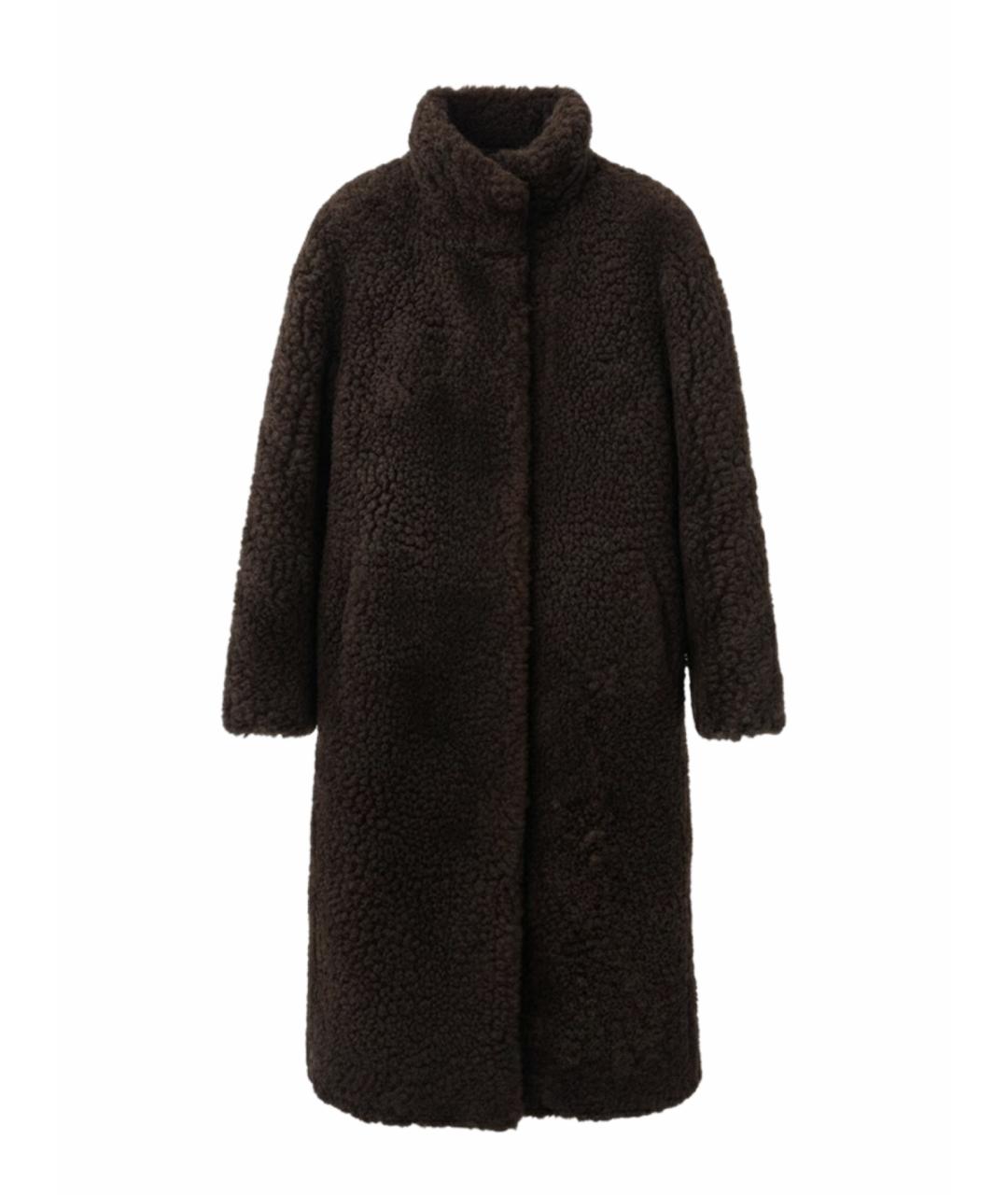 BOTTEGA VENETA Коричневая меховая дубленка, фото 1