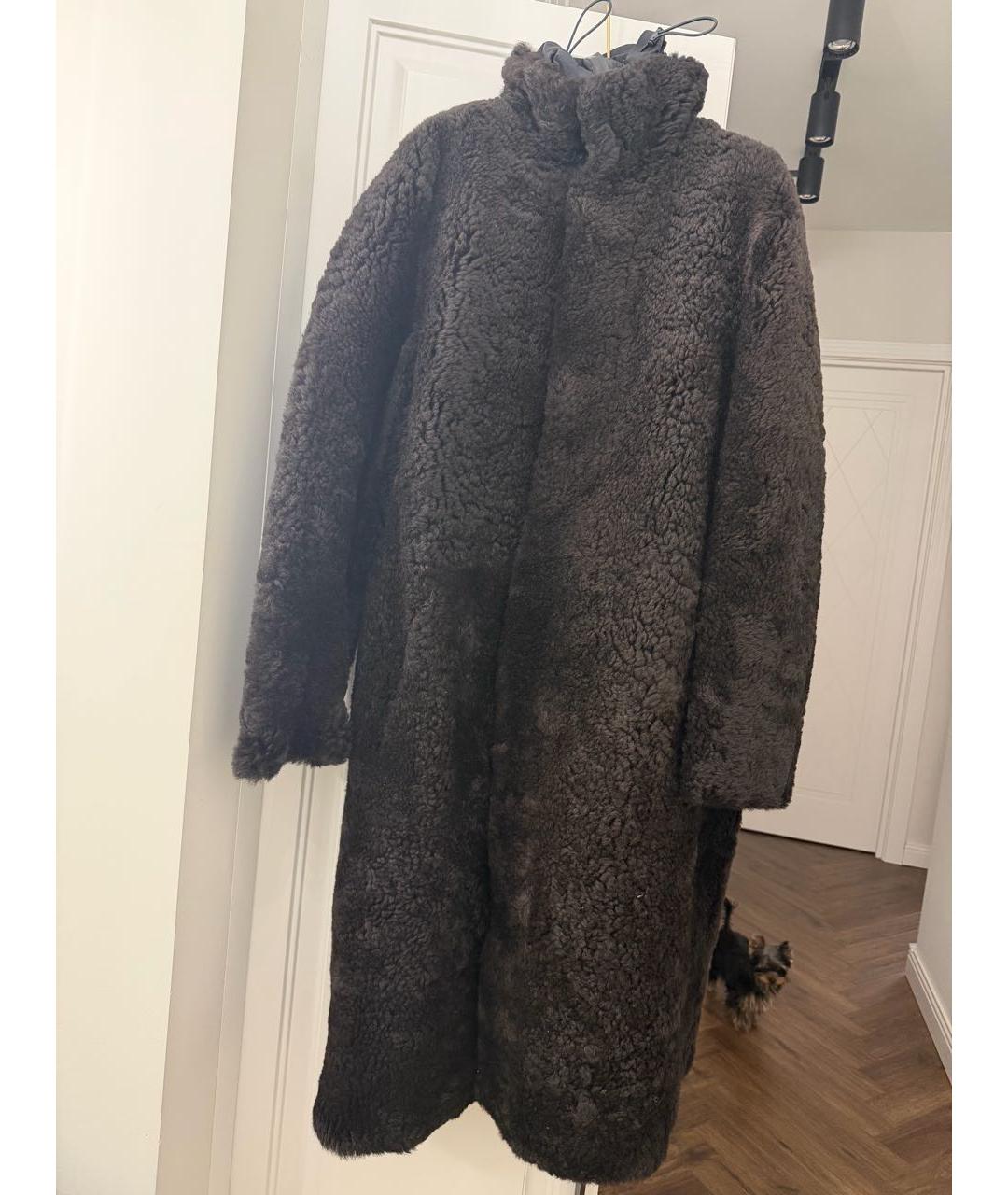 BOTTEGA VENETA Коричневая меховая дубленка, фото 5