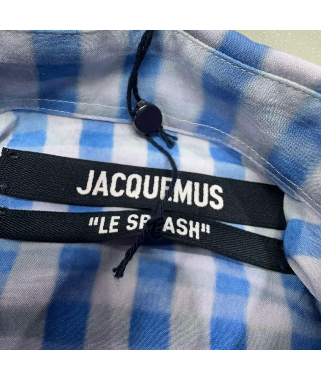 JACQUEMUS Голубая кэжуал рубашка, фото 4