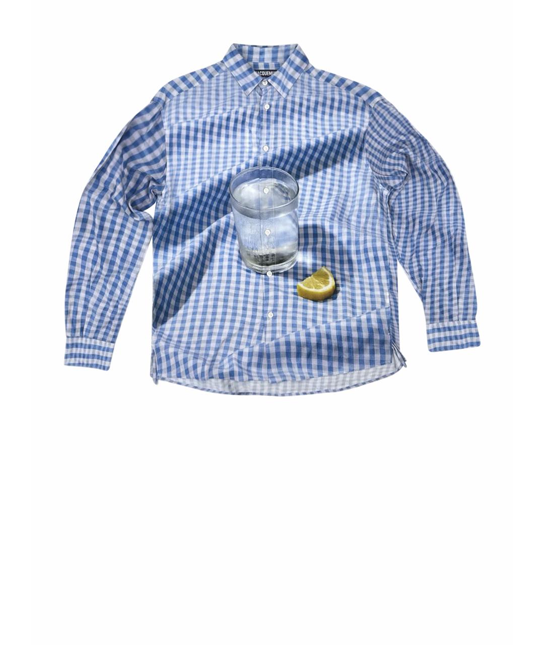 JACQUEMUS Голубая кэжуал рубашка, фото 1