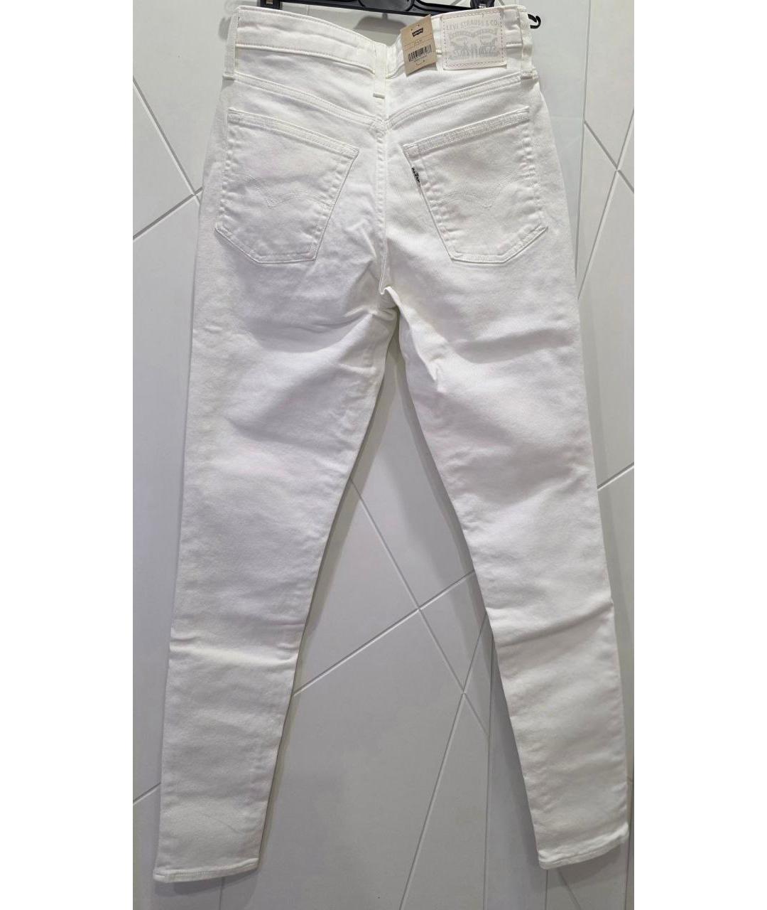 LEVI'S Белые хлопковые джинсы слим, фото 2